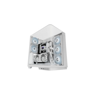 Mars Gaming MC-INFINIO Caja Torre ATX - 2 Ventiladores de 120mm FRGB - Cristal Templado Curvo Continuo - Montaje Vertical para