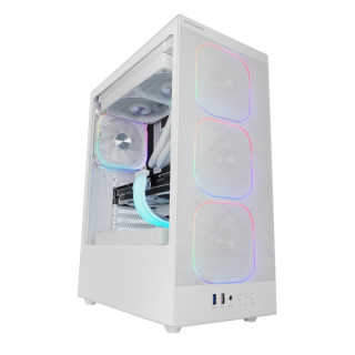 Mars Gaming MC-NEBULA Caja Torre ATX - Cristal Templado Lateral - 4 Ventiladores ARGB de 120mm - Malla Metalica Frontal - 443x3