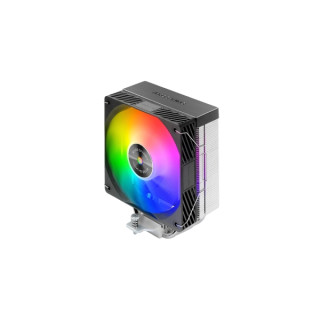 Mars Gaming MCPU-X4ARGB Disipador CPU con 220W de Potencia - Ventilador PWM de 120mm - Iluminacion ARGB - 4 Heatpipes HCT - Col