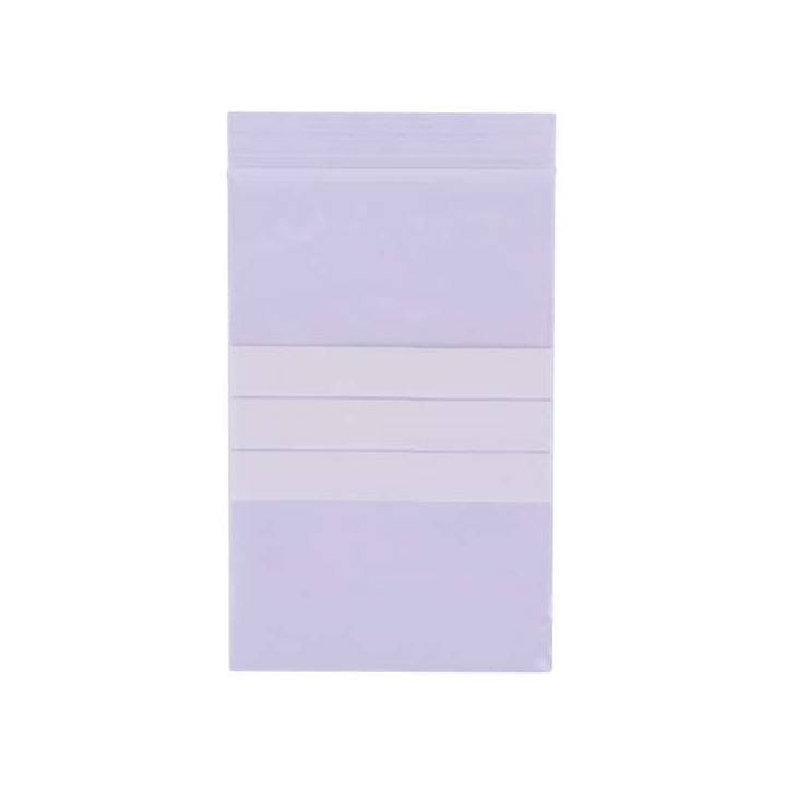 Apli Bolsas con Zip Auto Cierre Transparentes - 80 x 120mm - Material LDPE - Cierre Seguro y Facil Manipulacion - Aptas para Us