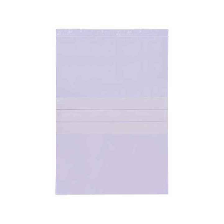 Apli Pack de 100 Bolsas con Zip Auto Cierre Transparentes 250 x 350mm - Material LDPE - Cierre Seguro y Facil Manipulacion - Us