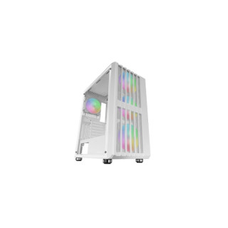 Mars Gaming MC-VAULT Caja Torre ATX - 4 Ventiladores de 120mm ARGB - Ventana Lateral de Cristal Templado - Rejilla Frontal y Su