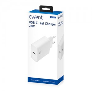 Ewent ew1320 cargador de dispositivo móvil blanco interior