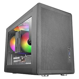 Mars Gaming MC-XPS Minitorre Ultracompacta - Ventilador de 120mm FRGB Trasero - Soporte MicroATX/Mini-ITX - Rejilla de Refriger