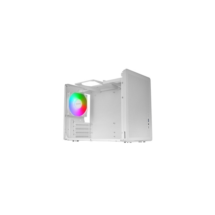 Mars Gaming MC-XPS Minitorre Ultracompacta - Ventilador de 120mm FRGB Trasero - Soporte MicroATX/Mini-ITX - Rejilla de Refriger