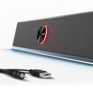 Ewent ew3525 altavoz soundbar negro 2.0 canales 6 w