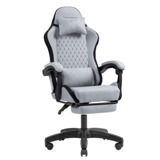 Mars Gaming MGC-X FABRIC Silla Gaming Ergonomica - Reposapies Extensible - Cojines Lumbar y Cervical - 660x540x1250mm - Tejido