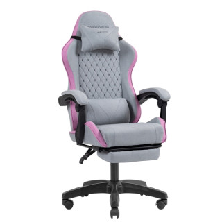 Mars Gaming MGC-X FABRIC Silla Gaming Ergonomica - Reposapies Extensible - Cojines Lumbar y Cervical - 660x540x1250mm - Tejido