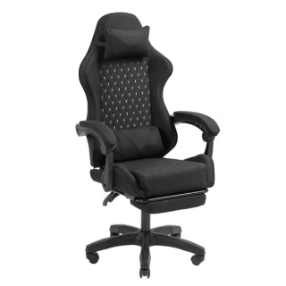 Mars Gaming MGC-X FABRIC Silla Gaming Ergonomica - Reposapies Extensible - Cojines Lumbar y Cervical - 660x540x1250mm - Tejido