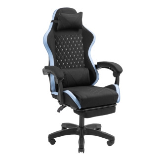 Mars Gaming MGC-X FABRIC Silla Gaming Ergonomica - Reposapies Extensible - Cojines Lumbar y Cervical - 660x540x1250mm - Tejido