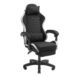 Mars Gaming MGC-X FABRIC Silla Gaming Ergonomica - Reposapies Extensible - Cojines Lumbar y Cervical - 660x540x1250mm - Tejido