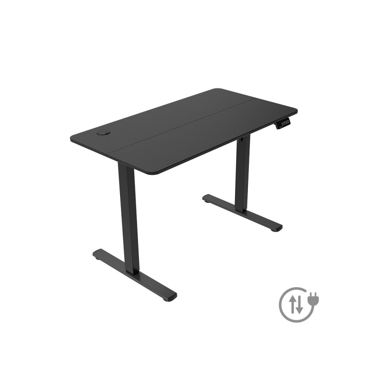 Mars Gaming MGD-ERGOPRO Mesa Gaming Motorizada - Altura Regulable hasta 118cm - Soportes Auriculares y Bebidas - Gestion de Cab