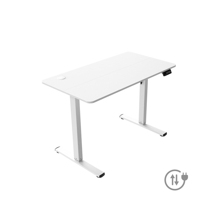 Mars Gaming MGD-ERGOPRO Mesa Gaming Motorizada - Altura Regulable hasta 118cm - Soportes Auriculares y Bebidas - Gestion de Cab