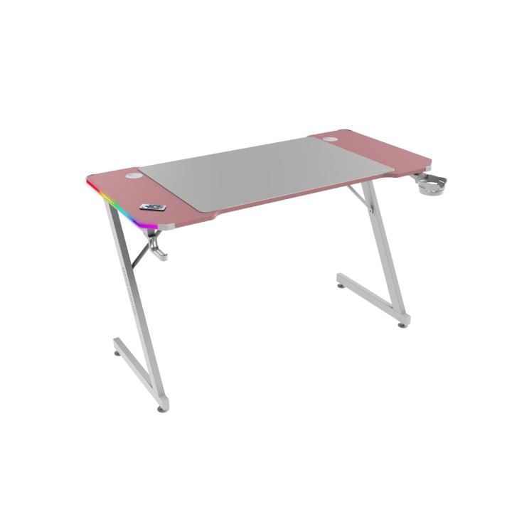 Mars Gaming MGD-X120RGB Mesa Gaming - Iluminacion ARGB con Mando - Soportes Auriculares y Bebidas - Alfombrilla XXL - Estructur