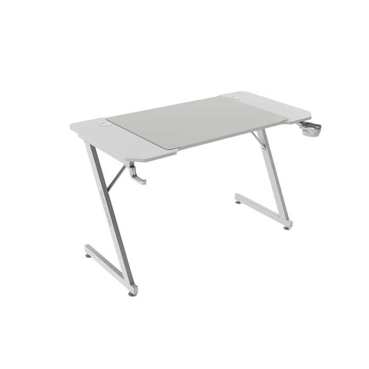 Mars Gaming MGD-X120 Mesa Gaming - Soportes Auriculares y Bebidas - Alfombrilla XXL - Estructura Acero - 120x60x1.5cm - Acabado