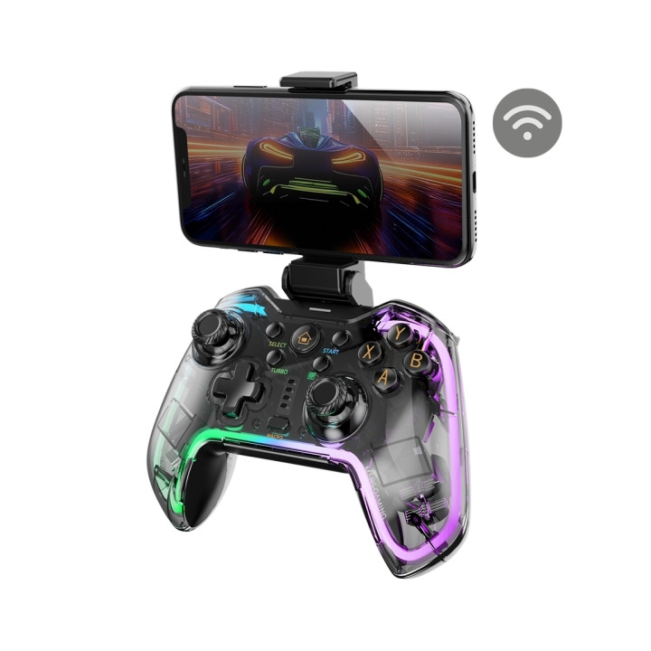 Mars Gaming MGP-BT2 Gamepad Bluetooth Multiplataforma - Vibracion Haptica - Adaptador para Smartphones Universal - Funcion Turb