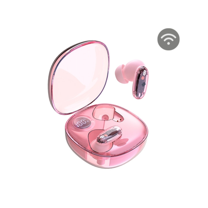 Mars Gaming MHIB2 Auriculares Bluetooth 5.4 - Microfono Integrado - Autonomia hasta 7h - Indicador LED - Semitransparente - 60x