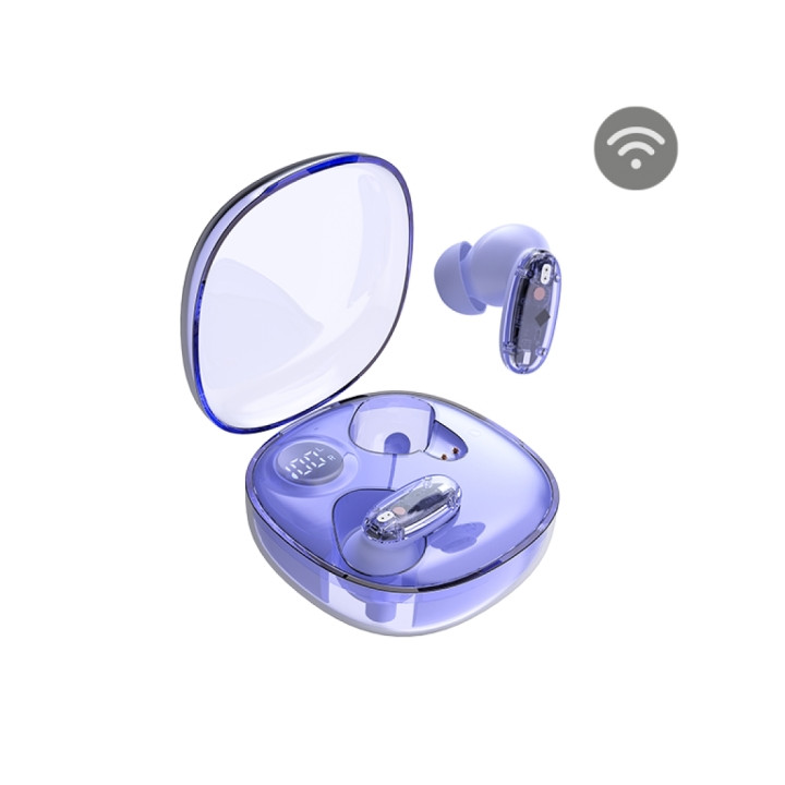 Mars Gaming MHIB2 Auriculares Bluetooth 5.4 - Microfono Integrado - Autonomia hasta 7h - Indicador LED - Semitransparente - 60x