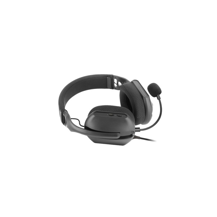 Mars Gaming MH-PRO Auriculares Gaming - Cable de 180cm - Almohadillas Air Transpirables - Controles Integrados - Microfono Inte