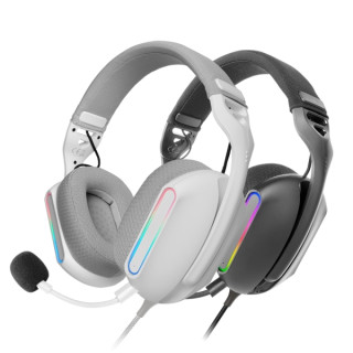 Mars Gaming MH-PRO Auriculares Gaming - Cable de 180cm - Almohadillas Air Transpirables - Controles Integrados - Microfono Inte