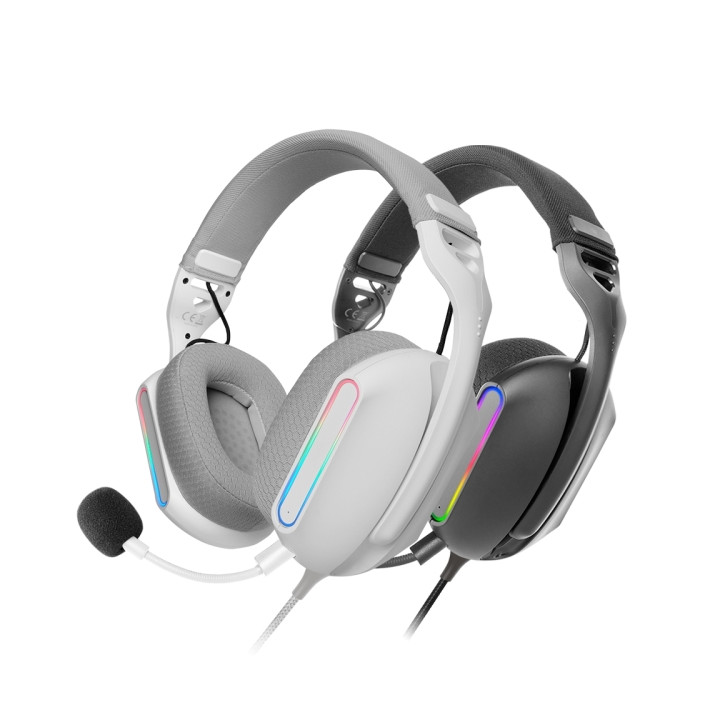 Mars Gaming MH-PRO Auriculares Gaming - Cable de 180cm - Almohadillas Air Transpirables - Controles Integrados - Microfono Inte