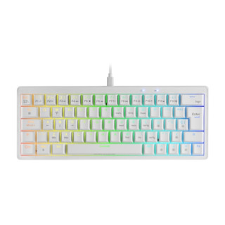 Mars Gaming MKMINIPRO Teclado Compacto Hibrido H-Mech - Switch SKN Azul - Disposicion Internacional QWERTY US - Iluminacion RGB