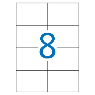 Apli Etiquetas Blancas Permanentes para Laser 105.0 x 74.0mm 250 Hojas