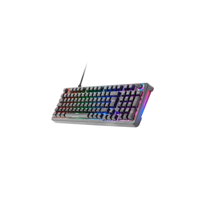 Mars Gaming MKPRO Teclado Completo Hibrido H-Mech - Switch SKN Amarillo - Disposicion Italiana QWERTY IT - Iluminacion RGB Chro