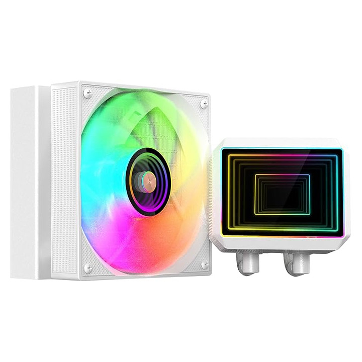 Mars Gaming ML-TWO120 Kit de Refrigeracion Liquida - Potencia 300W - Iluminacion ARGB Infinity Mirror - Bomba Opti-Chamber - Co