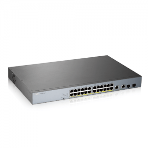 Zyxel gs1350-26hp-eu0101f switch gestionado l2 gigabit ethernet (10/100/1000) energía sobre ethernet (poe) gris