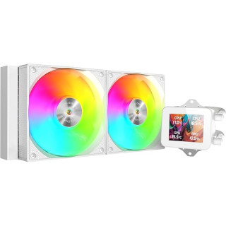 Mars Gaming ML-VISION240 Kit de Refrigeracion Liquida - Potencia 500W - Iluminacion ARGB - Bomba Opti-Chamber - Pantalla LCD -