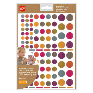 Apli Gomets Redondos Adhesivo Permanente - Ø 10mm