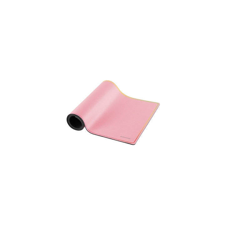 Mars Gaming MMP224 Alfombrilla Extragrande - Base Antideslizante - Superficie Nanotextil Flexible - 880x330x3mm - Color Rosa