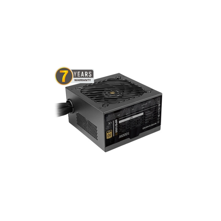 Mars Gaming MPB1000SI Fuente de Alimentacion ATX de 1000W - 80 Plus Gold - Ventilador de 12cm - 14dB - 150x145x85mm - Color Neg