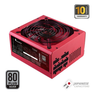 Mars Gaming MPVU750M Fuente de Alimentacion ATX de 750W - 80 Plus Silver - Modular - 14dB - Color Rojo