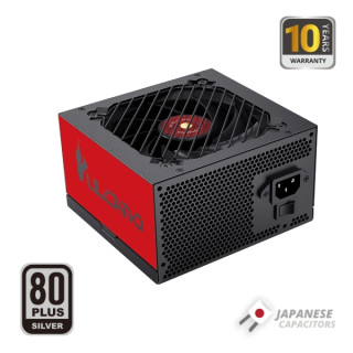 Mars Gaming MPVU750SI Fuente de Alimentacion ATX de 750W - 80 Plus Silver - Ventilador de 12cm - 14dB - 150x145x85mm - Color Ne