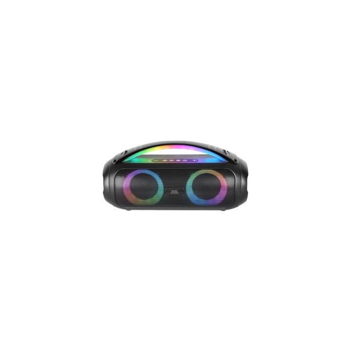 Mars Gaming MS-PULSE Altavoz Bluetooth de 50W - Luces RGB - Bateria de 5000mAh - Microfono Integrado - Color Negro