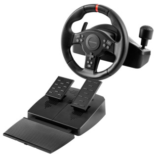 Mars Gaming MWH-RSXONE Juego de Volante 270º y Pedales de Carreras XL - Respuesta Instantanea - Vibracion Inmersiva - Levas y