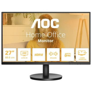 AOC U27B3A Monitor 27" LED IPS UHD 4K 60Hz HDR10 - Respuesta 4ms - HDMI