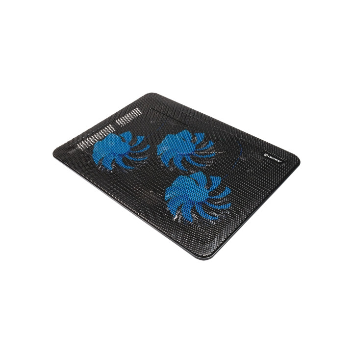 Unykach Candy C300 Base de Refrigeracion - 3 Ventiladores LED Azul - Altura Ajustable - Estructura Resistente - 2 Puertos USB -