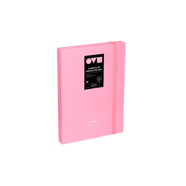 Caja de proyectos 3cm en polyfoam unequal minimal rosa grafoplas 91271053