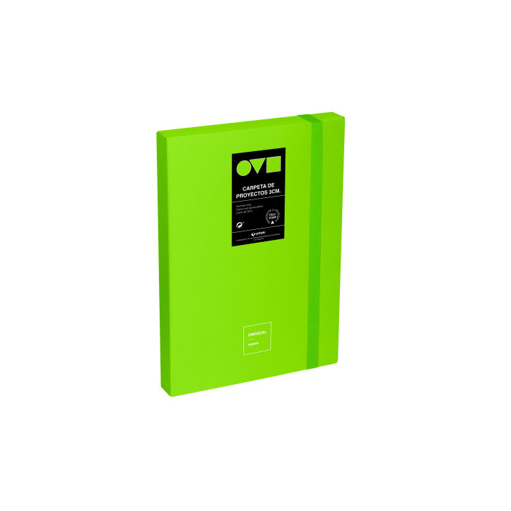 Caja de proyectos 3cm en polyfoam unequal minimal verde grafoplas 91271021