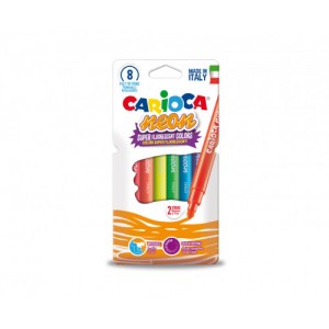 Estuche rotuladores neon 8 pcs carioca 42785