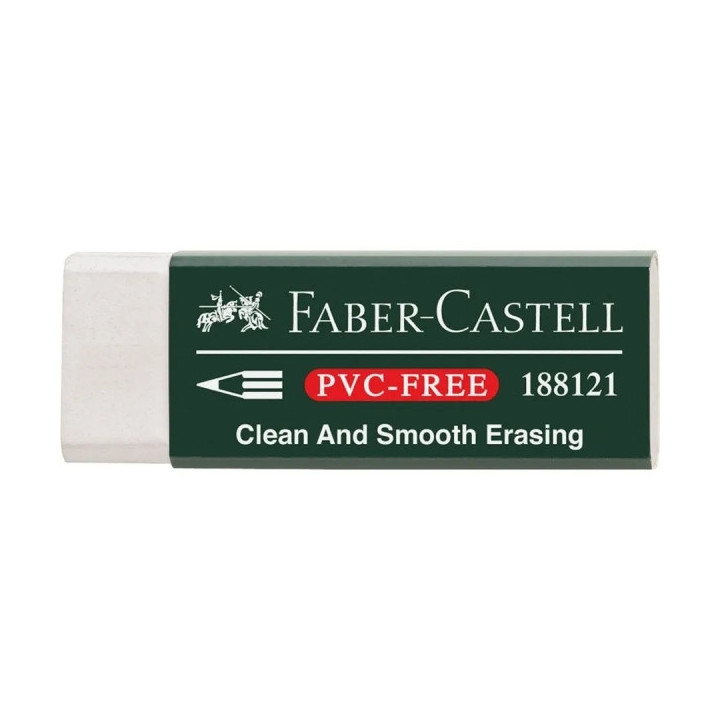 Faber-Castell 7081 N Goma de Borrar de Plastico sin PVC - Borrado Limpio y Facil