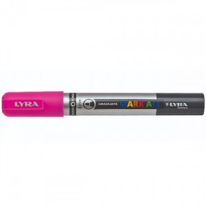 Marcador permanente mark all rosa neón 2 mm lyra groove l6820328