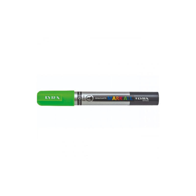 Marcador permanente mark all verde neón 2 mm lyra groove l6820371 Marcador permanente mark all verde neón 2 mm lyra groove l6820371