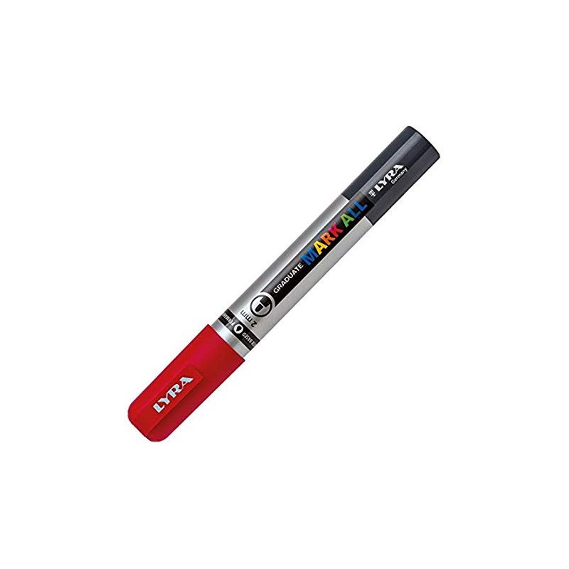 Marcador permanente mark all rojo 2 mm lyra groove l6820018 Marcador permanente mark all rojo 2 mm lyra groove l6820018