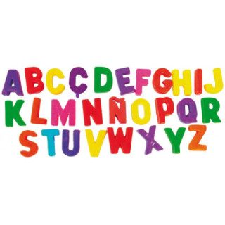 Juego letras mayusculas magneticas bote de 154 piezas miniland 97911