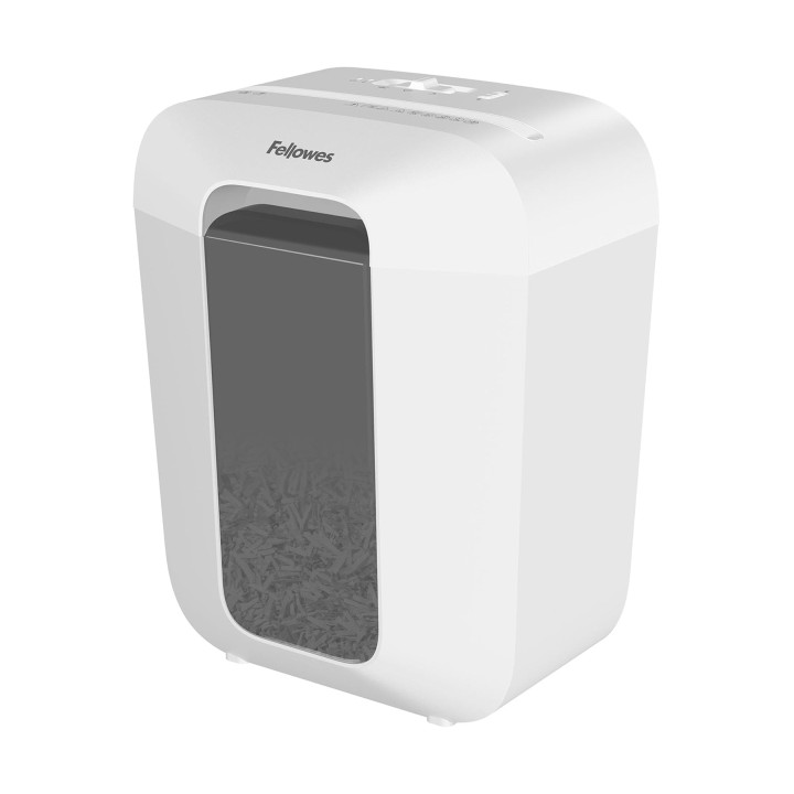 Fellowes LX50 Destructora de Papel Manual Corte en Particulas P-4 - Destruye hasta 9 Hojas a la Vez - Capacidad de la Papelera