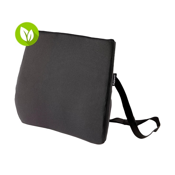 Fellowes Comfort Breyta Respaldo Lumbar - Espuma con Contenido Reciclado - Correa Ajustable - Funda de Tejido de Poliester 100%